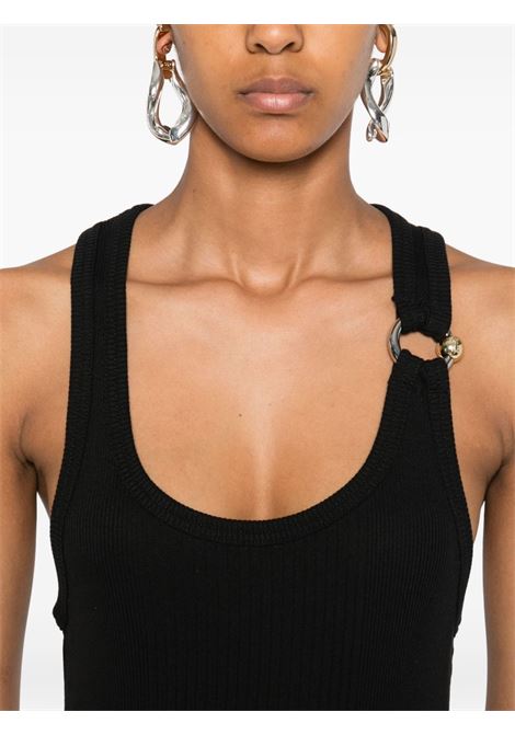 abito lungo piercing detail donna nero JEAN PAUL GAULTIER | 25/03-W-DR067-J01400
